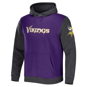Minnesota Vikings Hoodie NFL Football Sweatshirt Pullover Fan Gear Mens M NWT
